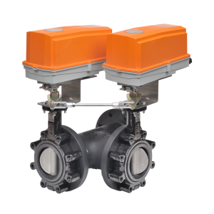 Butterfly Valve Assembly, 3 Way, 3 in.