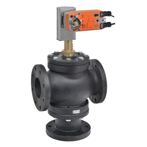 Globe Valve Assembly, 3 Way, 3 in.