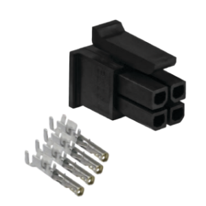 4-PIN plug with contact terminals