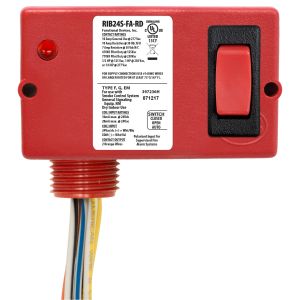 Enclosed Fire Alarm Relay, 10 Amps