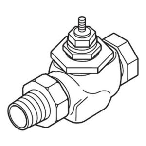 Globe Valve, 2 Way, 1/2 in., 0.4 Cv