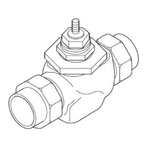 Globe Valve, 2 Way, 1/2 in., 0.4 Cv