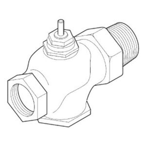 Globe Valve, 2 Way, 1/2 in., 1.3 Cv