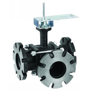 Ball Valve, 3 Way, 4 in. 160 Cv