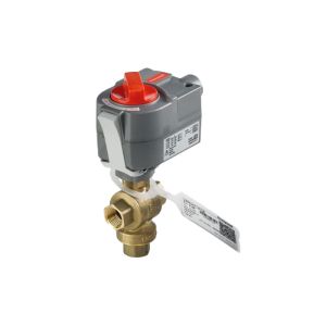 Ball Valve Assembly, 3 Way, 1/2 in NPT