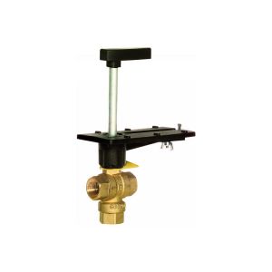 Ball Valve, 3 Way, 1/2 in. NPT, 4.3 Cv