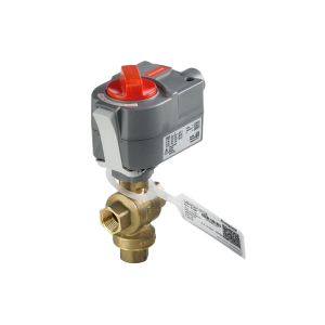 Ball Valve Assembly, 3 Way, 3/4 in NPT