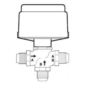 Globe Valve Assembly, 3 Way, 1/2 in.