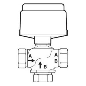 Globe Valve Assembly, 3 Way, 1/2 in.