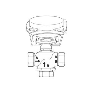 Globe Valve Assembly, 3 Way, 3/4 in.