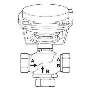 Globe Valve Assembly, 3 Way, 3/4 in.