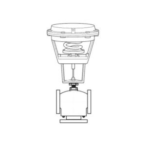 Globe Valve Assembly, 3 Way, 4 in.