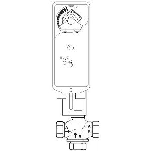 Globe Valve Assembly, 3 Way, 1-1/2 in.