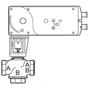 Globe Valve Assembly, 3 Way, 2 in.