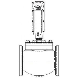 Globe Valve Assembly, 2 Way, 4 in.