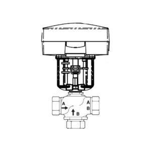 Globe Valve Assembly, 3 Way, 2 in.