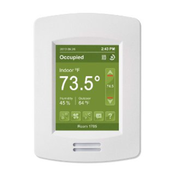 Viconics VT8650U5000B - RTU HP IAQ Room Thermostat